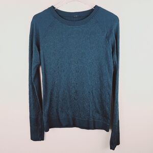 Lululemon Teal Textured Long Sleeve Top